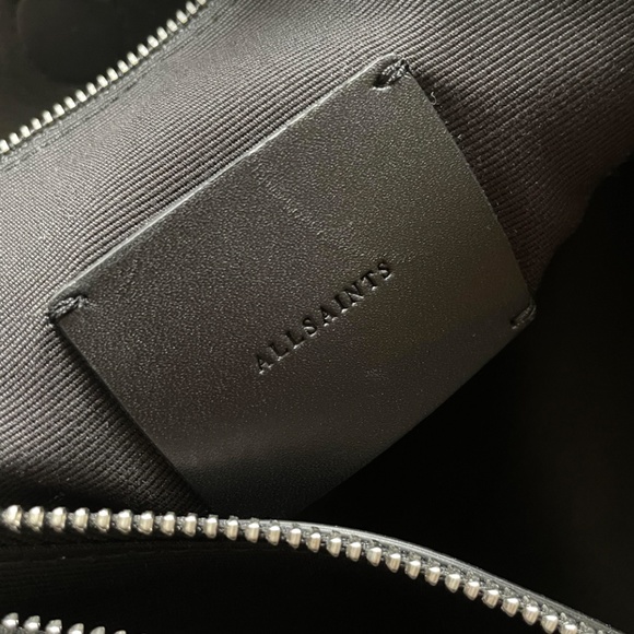 All Saints Black East To West Leather Tote - Picture 4 of 4